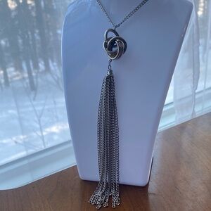 Silver Tassel Necklace